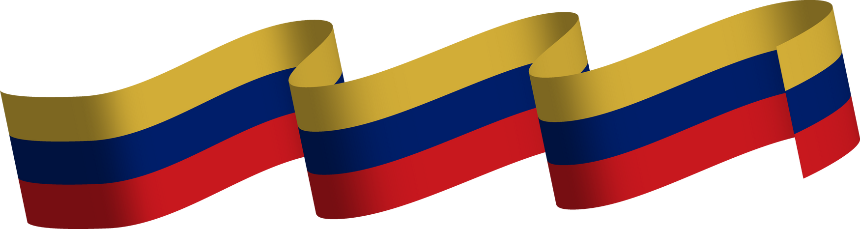 Colombia flag ribbon