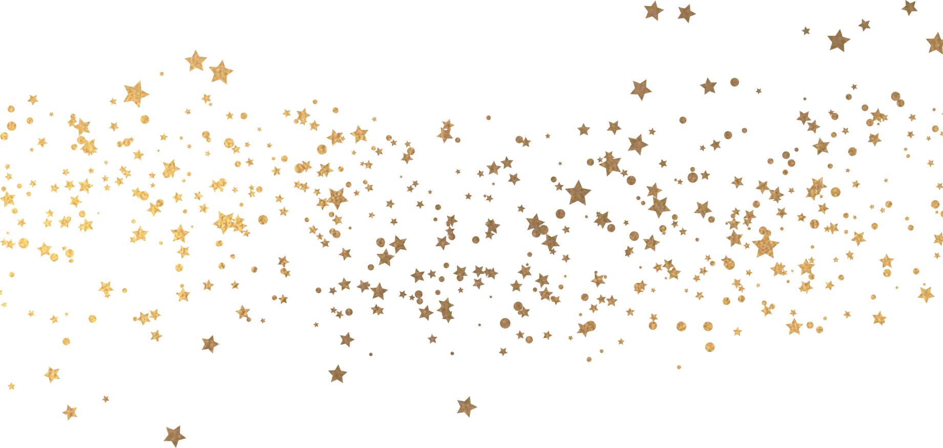 Gold Stars Splatter